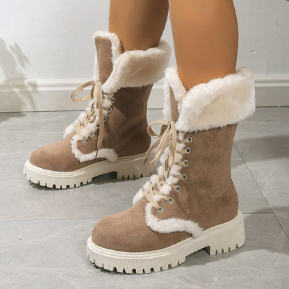 Bottes chaudes en fourrure